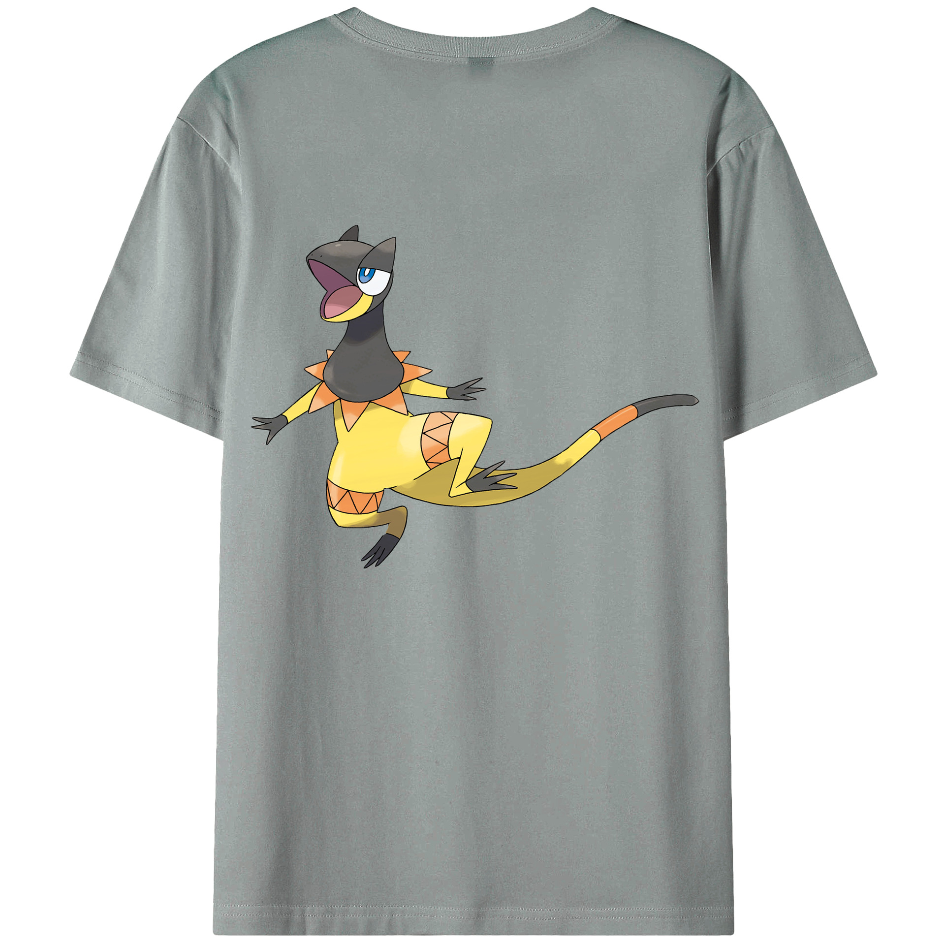 （画像用） ポケットモンスター Pokémon 綿100％ メンズ半袖Tシャツ（バックプリント） 通気性